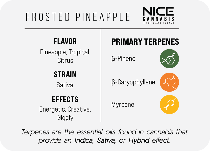 3.5g Indoor THCA Flower - Sativa - Frosted Pineapple