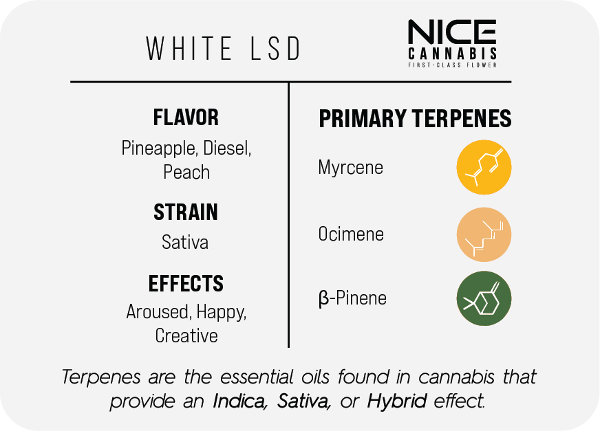 3.5g Indoor THCA Flower - Sativa - White LSD