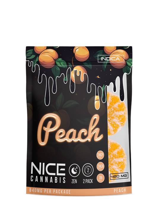 THCP, 2-Pack gummy, 420mg, Peach